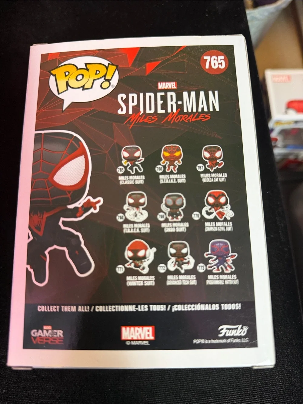 Funko Miles Morales Pop! Figure - Black & Red Classic Suit